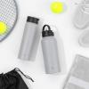imageJoyJolt Stainless Steel 22 oz Star Wars Water Bottle with Straw Lid BPAFree Sports and Travel Vacuum Insulated Water Bottle Destination Collection Death Star Bottle Star Wars GiftsDove Grey