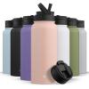imageJoyJolt Stainless Steel 22 oz Star Wars Water Bottle with Straw Lid BPAFree Sports and Travel Vacuum Insulated Water Bottle Destination Collection Death Star Bottle Star Wars GiftsBlush Pink
