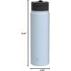 imageJoyJolt Stainless Steel 22 oz Star Wars Water Bottle with Straw Lid BPAFree Sports and Travel Vacuum Insulated Water Bottle Destination Collection Death Star Bottle Star Wars GiftsCloud Blue