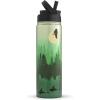imageJoyJolt Stainless Steel 22 oz Star Wars Water Bottle with Straw Lid BPAFree Sports and Travel Vacuum Insulated Water Bottle Destination Collection Death Star Bottle Star Wars GiftsEndor
