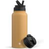 imageJoyJolt Stainless Steel 22 oz Star Wars Water Bottle with Straw Lid BPAFree Sports and Travel Vacuum Insulated Water Bottle Destination Collection Death Star Bottle Star Wars GiftsGoldenrod