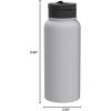 imageJoyJolt Stainless Steel 22 oz Star Wars Water Bottle with Straw Lid BPAFree Sports and Travel Vacuum Insulated Water Bottle Destination Collection Death Star Bottle Star Wars GiftsDove Grey