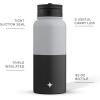 imageJoyJolt Stainless Steel 22 oz Star Wars Water Bottle with Straw Lid BPAFree Sports and Travel Vacuum Insulated Water Bottle Destination Collection Death Star Bottle Star Wars GiftsGrayBlack
