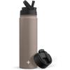 imageJoyJolt Stainless Steel 22 oz Star Wars Water Bottle with Straw Lid BPAFree Sports and Travel Vacuum Insulated Water Bottle Destination Collection Death Star Bottle Star Wars GiftsDesert Taupe