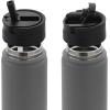 imageJoyJolt Stainless Steel 22 oz Star Wars Water Bottle with Straw Lid BPAFree Sports and Travel Vacuum Insulated Water Bottle Destination Collection Death Star Bottle Star Wars GiftsMatte White