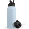 imageJoyJolt Stainless Steel 22 oz Star Wars Water Bottle with Straw Lid BPAFree Sports and Travel Vacuum Insulated Water Bottle Destination Collection Death Star Bottle Star Wars GiftsCloud Blue