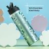 imageJoyJolt Stainless Steel 22 oz Star Wars Water Bottle with Straw Lid BPAFree Sports and Travel Vacuum Insulated Water Bottle Destination Collection Death Star Bottle Star Wars GiftsFlowers