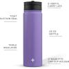 imageJoyJolt Stainless Steel 22 oz Star Wars Water Bottle with Straw Lid BPAFree Sports and Travel Vacuum Insulated Water Bottle Destination Collection Death Star Bottle Star Wars GiftsLilac Purple