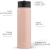 imageJoyJolt Stainless Steel 22 oz Star Wars Water Bottle with Straw Lid BPAFree Sports and Travel Vacuum Insulated Water Bottle Destination Collection Death Star Bottle Star Wars GiftsBlush Pink