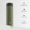 imageJoyJolt Stainless Steel 22 oz Star Wars Water Bottle with Straw Lid BPAFree Sports and Travel Vacuum Insulated Water Bottle Destination Collection Death Star Bottle Star Wars GiftsForest Green