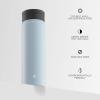 imageJoyJolt Stainless Steel 22 oz Star Wars Water Bottle with Straw Lid BPAFree Sports and Travel Vacuum Insulated Water Bottle Destination Collection Death Star Bottle Star Wars GiftsCloud Blue