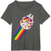 imageStar Wars Rainbow Millennium Falcon TShirtAsphalt Grey