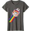 imageStar Wars Rainbow Millennium Falcon TShirtAsphalt Grey