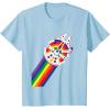 imageStar Wars Rainbow Millennium Falcon TShirtBaby Blue