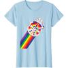 imageStar Wars Rainbow Millennium Falcon TShirtBaby Blue