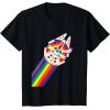 imageStar Wars Rainbow Millennium Falcon TShirtBlack
