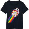 imageStar Wars Rainbow Millennium Falcon TShirtBlack