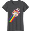 imageStar Wars Rainbow Millennium Falcon TShirtDark Heather Grey