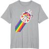 imageStar Wars Rainbow Millennium Falcon TShirtHeather Grey