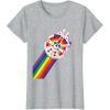 imageStar Wars Rainbow Millennium Falcon TShirtHeather Grey