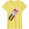 imageStar Wars Rainbow Millennium Falcon TShirtLemon Yellow