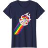 imageStar Wars Rainbow Millennium Falcon TShirtNavy Blue