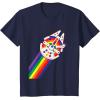 imageStar Wars Rainbow Millennium Falcon TShirtNavy Blue