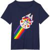imageStar Wars Rainbow Millennium Falcon TShirtNavy Blue