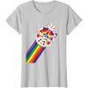 imageStar Wars Rainbow Millennium Falcon TShirtSilver Grey