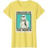 imageStar Wars Stormtrooper Employee of The Month TShirtLemon Yellow