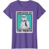 imageStar Wars Stormtrooper Employee of The Month TShirtPurple Heather
