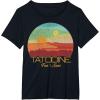 imageStar Wars Tatooine Postcard Fun in the Sun Vintage Disney TShirtBlack