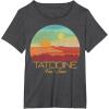 imageStar Wars Tatooine Postcard Fun in the Sun Vintage Disney TShirtDark Heather Grey