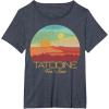 imageStar Wars Tatooine Postcard Fun in the Sun Vintage Disney TShirtHeather Blue