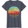 imageStar Wars Tatooine Postcard Fun in the Sun Vintage Disney TShirtHeather Blue