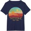imageStar Wars Tatooine Postcard Fun in the Sun Vintage Disney TShirtNavy Blue