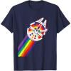 imageStar Wars Rainbow Millennium Falcon TShirtNavy Blue