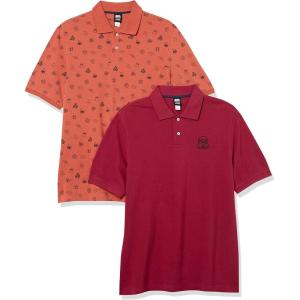 imageAmazon Essentials Disney  Marvel  Star Wars Mens RegularFit Cotton Pique Polo Shirt Pack of 2Star Wars Red Stormtrooper
