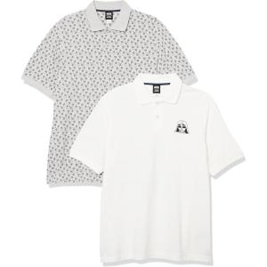 imageAmazon Essentials Disney  Marvel  Star Wars Mens RegularFit Cotton Pique Polo Shirt Pack of 2Star Wars Vader Icons
