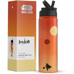 imageJoyJolt Stainless Steel 22 oz Star Wars Water Bottle with Straw Lid BPAFree Sports and Travel Vacuum Insulated Water Bottle Destination Collection Death Star Bottle Star Wars GiftsTatooine