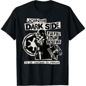 imageStar Wars Darth Vader Join the Dark Side Destiny Punk Rock TShirtBlack