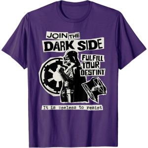 imageStar Wars Darth Vader Join the Dark Side Destiny Punk Rock TShirtPurple