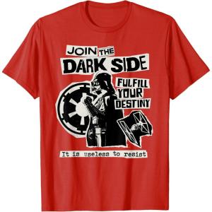 imageStar Wars Darth Vader Join the Dark Side Destiny Punk Rock TShirtRed