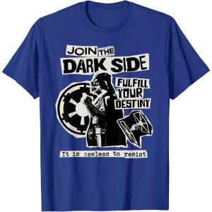 imageStar Wars Darth Vader Join the Dark Side Destiny Punk Rock TShirtRoyal Blue