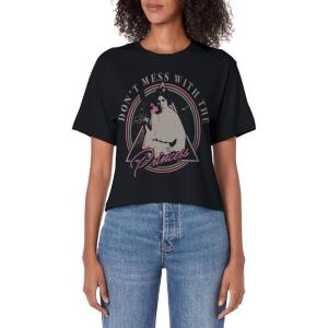 imageStar Wars Leia Dont Mess With The Princess Womens Crop TopBlack
