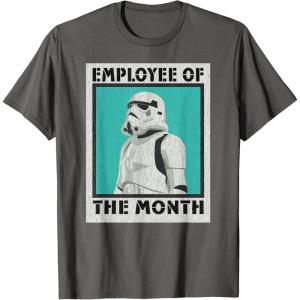 imageStar Wars Stormtrooper Employee of The Month TShirtAsphalt Grey
