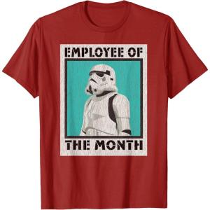 imageStar Wars Stormtrooper Employee of The Month TShirtCranberry Red