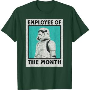 imageStar Wars Stormtrooper Employee of The Month TShirtDark Green