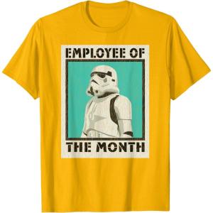 imageStar Wars Stormtrooper Employee of The Month TShirtGolden Yellow
