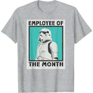 imageStar Wars Stormtrooper Employee of The Month TShirtHeather Grey